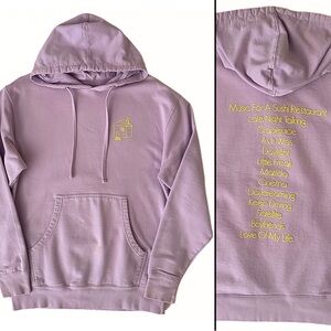 Harry Styles Merch Love on Tour Track List Lavender Hoodie Harry’s House Medium